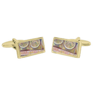 Pigtail Soup, Singapore Gold Cufflinks