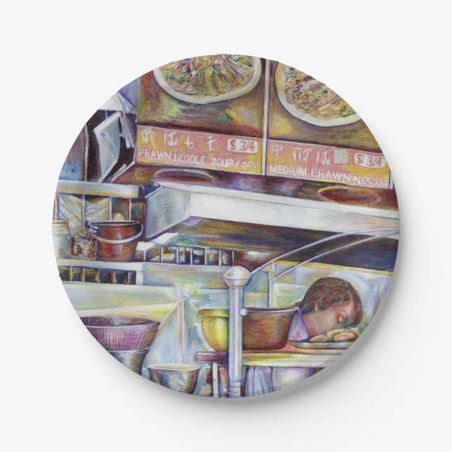 Pigtail Soup, Singapore Paper Plates (Front)