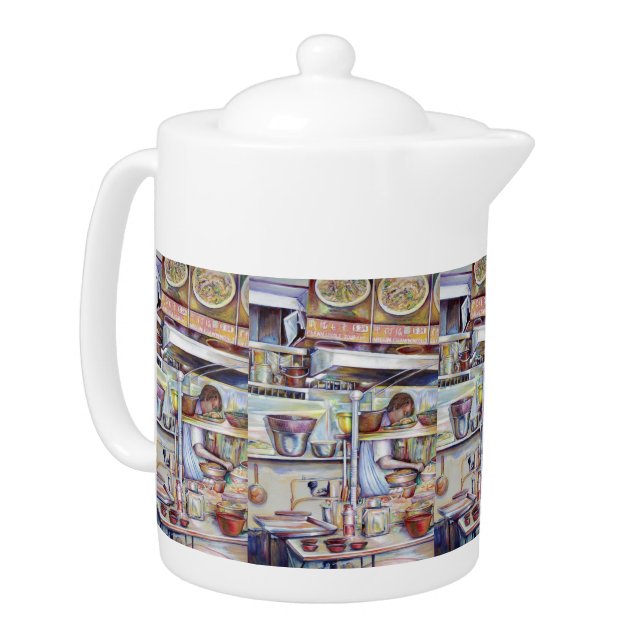 Pigtail Soup, Singapore Teapot (Left)