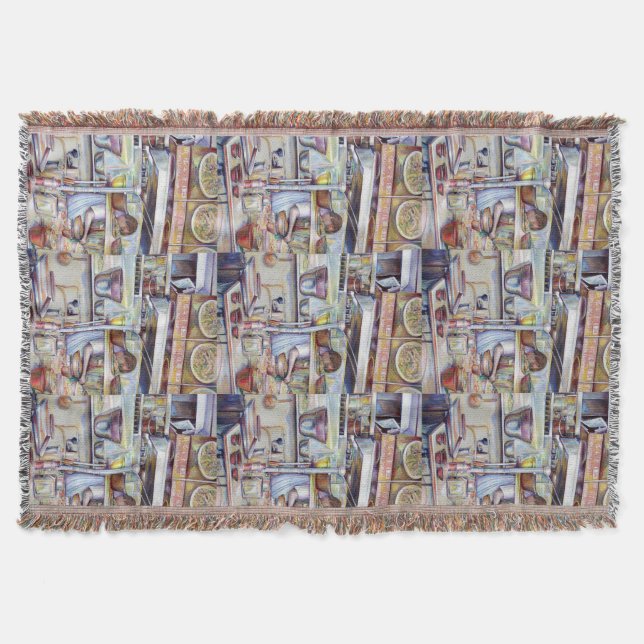 Pigtail Soup, Singapore Throw Blanket (Front)