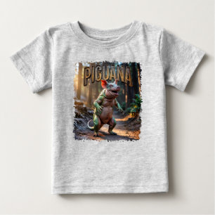 Piguana Photographic – Pig Iguana Scary Animal Baby T-Shirt