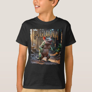 Piguana Photographic – Pig Iguana Scary Animal T-Shirt