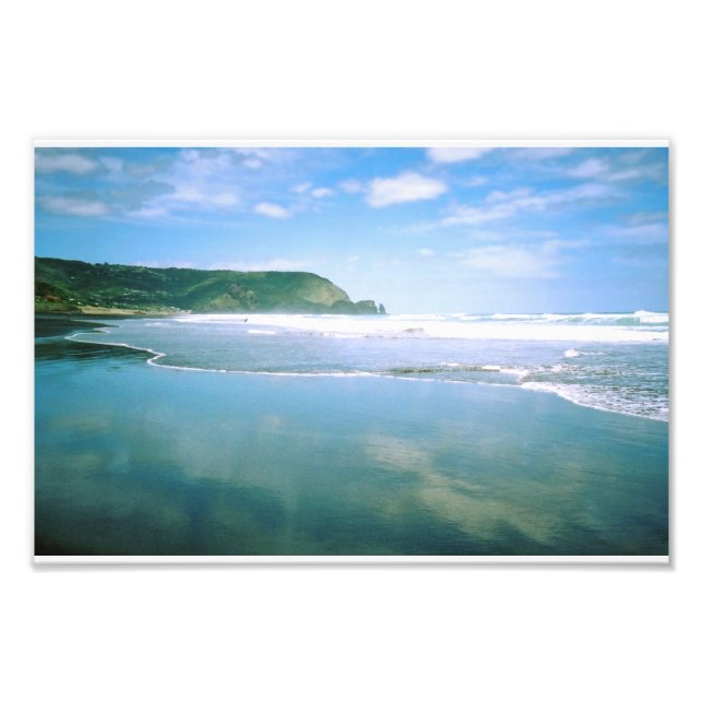 Piha Beach NZ Photo Print (Front)