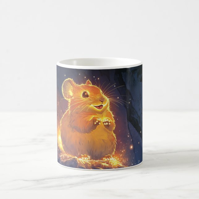 pika est représenté avec une fourrure orange  coffee mug (Center)