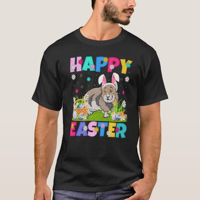 Pika  Happy Easter Bunny Pika Easter Sunday T-Shirt (Front)