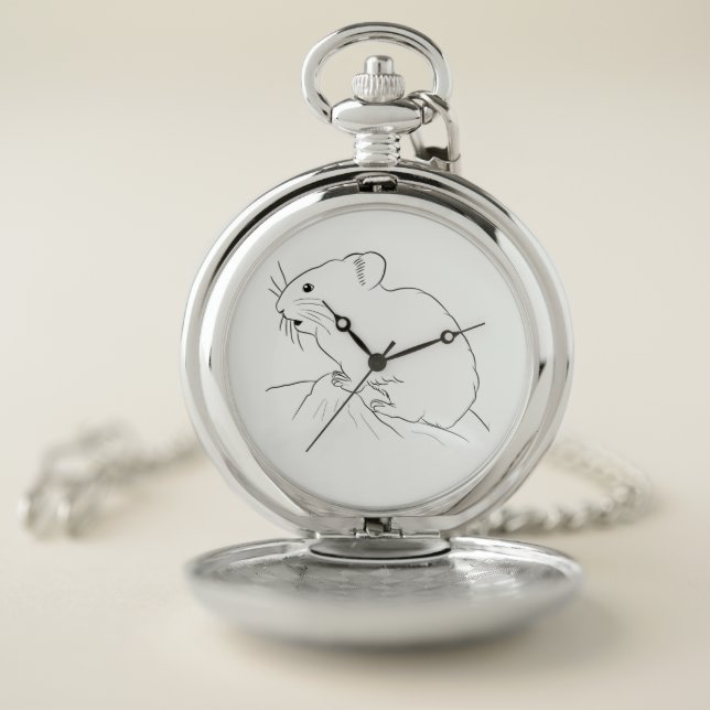 PIka Illustrated Drawing Pocket Watch (Inside)