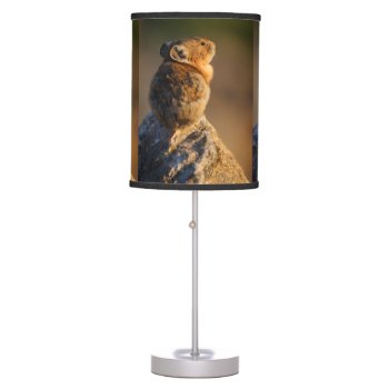 Pika In Sunset Light Table Lamp by WorldDesign at Zazzle
