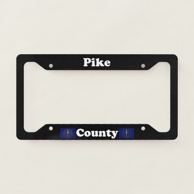 Pike County Indiana LPF License Plate Frame (Front)