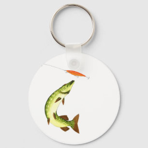 Pike fishing Gift Keychain
