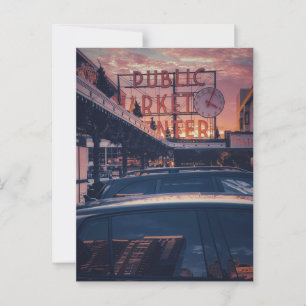 Pike Market Center Seattle Washington Postcard