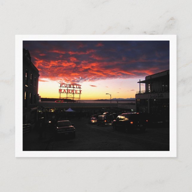 Pike Market, Seattle Postcard (Front)