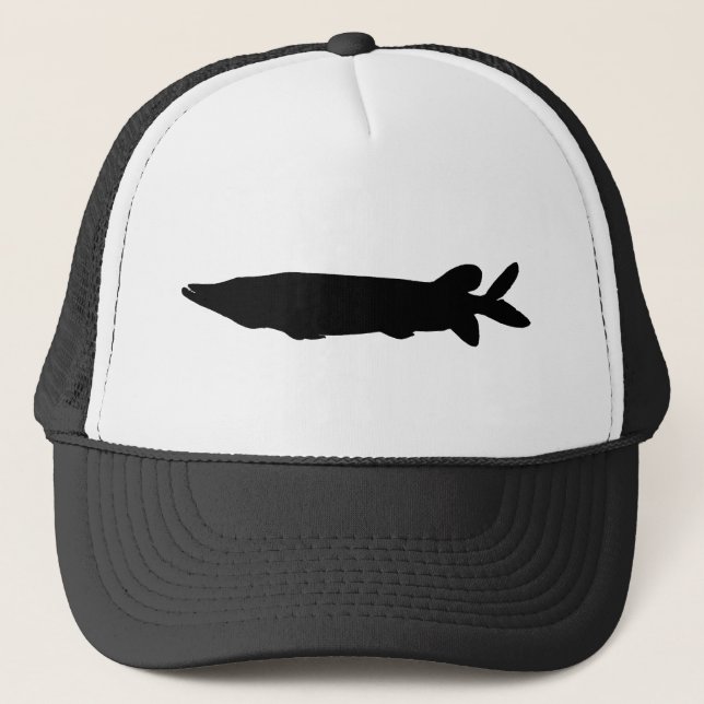 Pike Muski fishing Trucker Hat (Front)