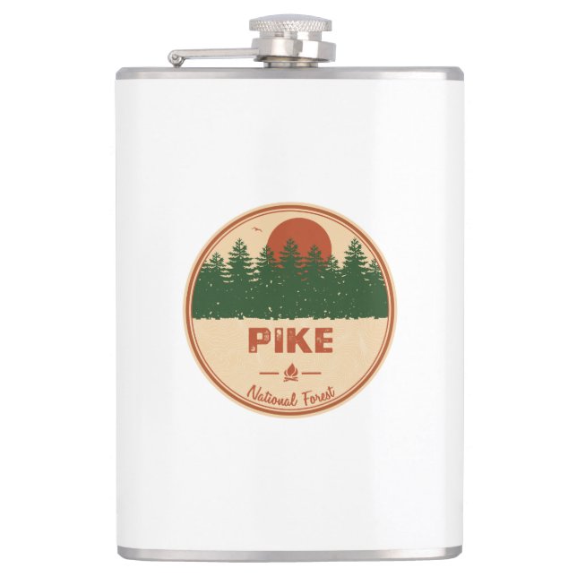 Pike National Forest Flask (Front)