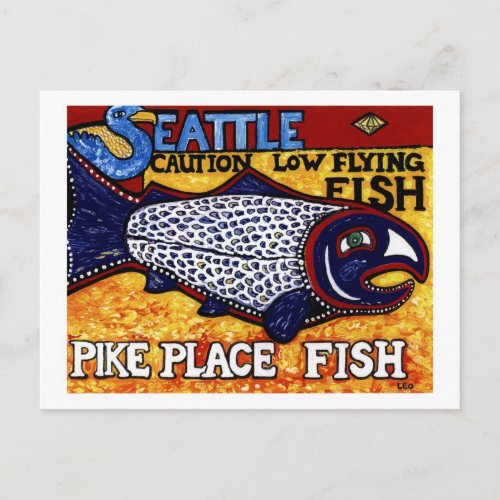 Pike Place Fish Postcard