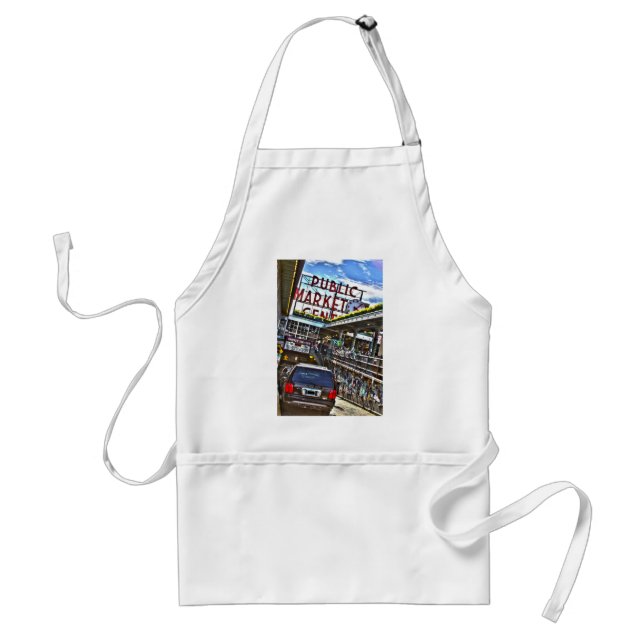 Pike Place Market Adult Apron (Front)