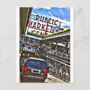 Pike Place Market Postcard