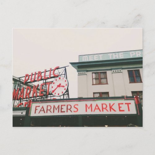 Pike Place Market Postcard