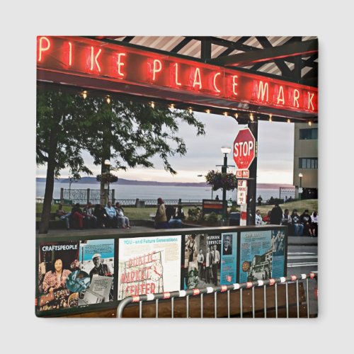 pike place market Seattle Magnet