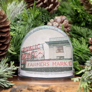 Pike Place Market Snow Globe