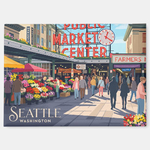 Pike Place Market USA Magnet