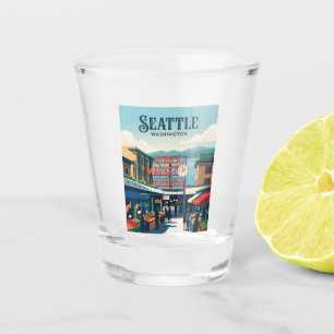 Pike Place Market Washington Shot Glass
