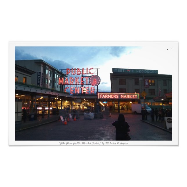 "Pike Place Public Market Center" Photo Prints (Front)