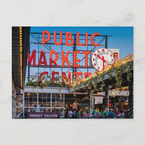Pike Place Public Market Postcard