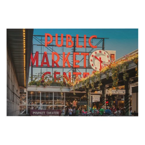 Pike Place Public Market Wood Wall Decor