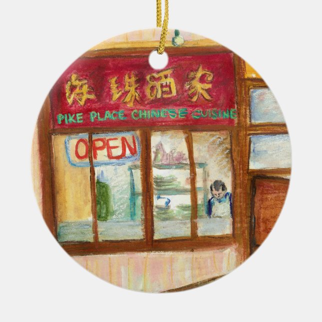 Pike Place Restaurants Ornament (Seattle, WA) (Front)