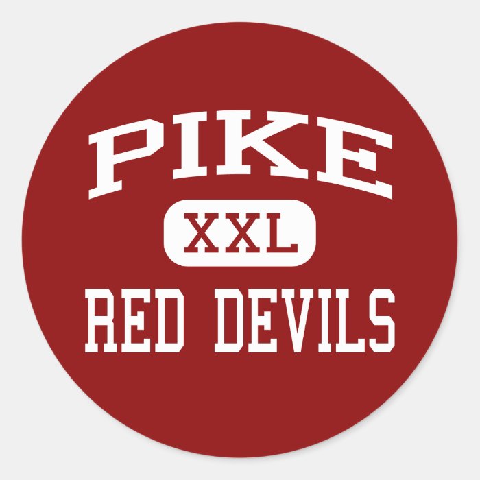 Pike   Red Devils   High   Indianapolis Indiana Stickers