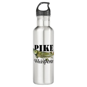 Pike Whisperer Light Stainless Steel Water Bottle by pjwuebker at Zazzle