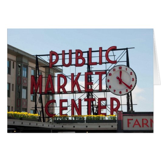 Pikes Market in Seattle, WA Cards (Front Horizontal)