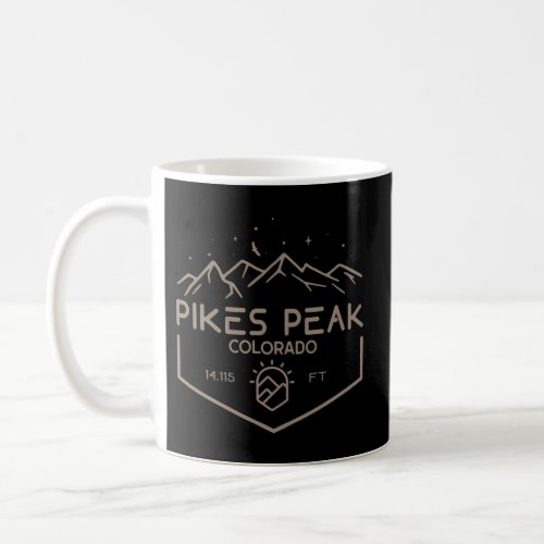 Pikes Peak 14115 Ft Colorado Mountains Coffee Mug