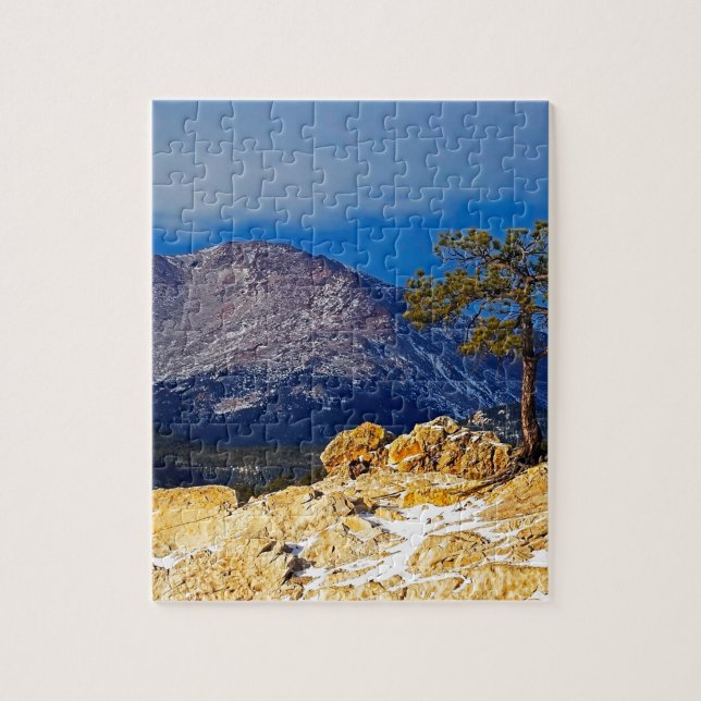 Pikes Peak and Lone Tree Jigsaw Puzzle (Vertical)