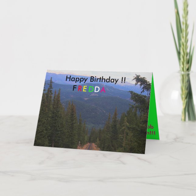 Pike's Peak Birthday Card (Front)