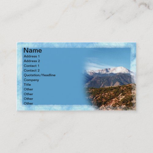 Pikes Peak Business Cards