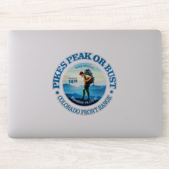 Pikes Peak (C) Sticker (Computer)