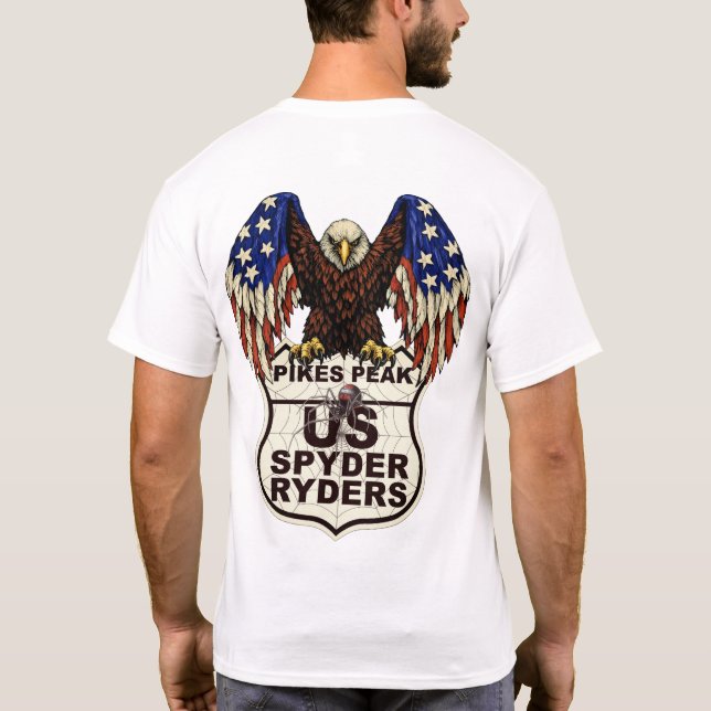 Pikes Peak Chapter - Eagle Logo 2s T-Shirt (Back)
