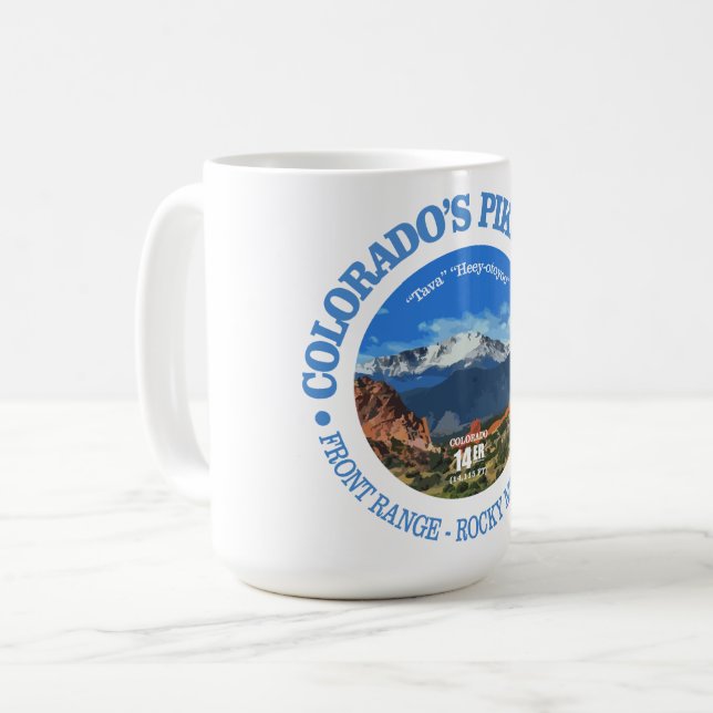 Pikes Peak Coffee Mug (Front Left)