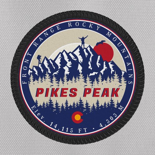Pikes Peak Colorado 14ers Fourteener Climbing Patch