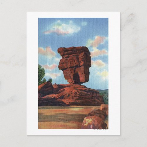 Pikes Peak Colorado _ Balanced Rock Postcard