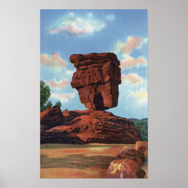 Pikes Peak, Colorado - Balanced Rock Poster (Front)
