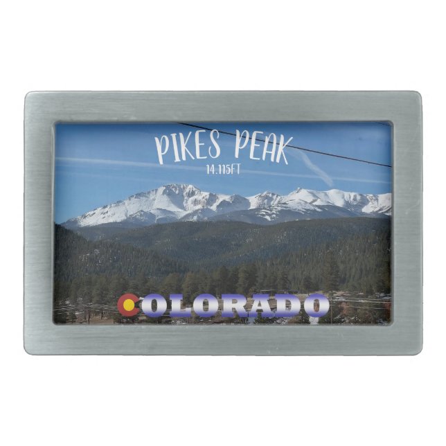 Pikes Peak Colorado Belt Buckle (Front)