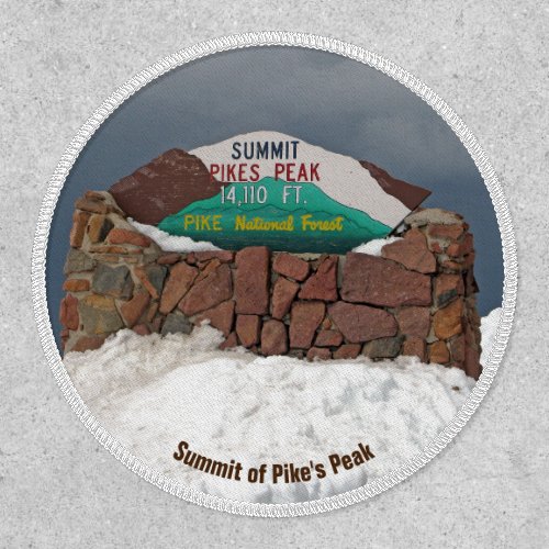 Pikes Peak Colorado Design Patch