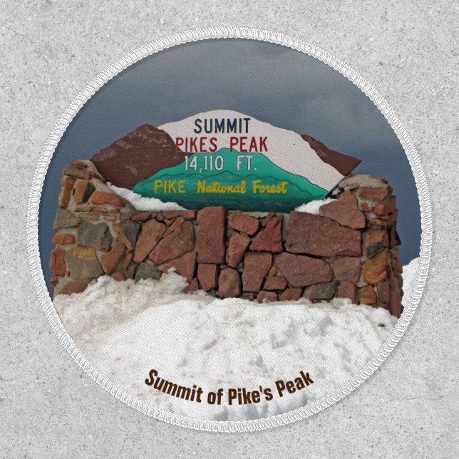 Pikes Peak, Colorado Design Patch (Front)