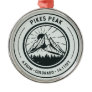 Pikes Peak Colorado Hiking Skiing Travel Metal Ornament