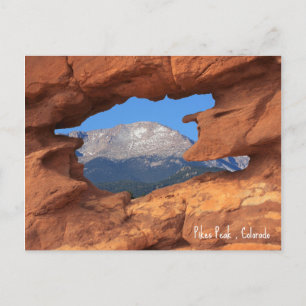 Pikes Peak ,Colorado Holiday Postcard