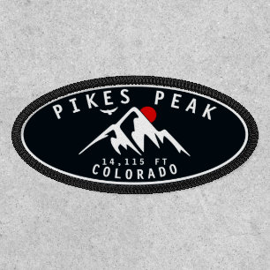 Pikes Peak Colorado Mountain Camping Hiking Patch