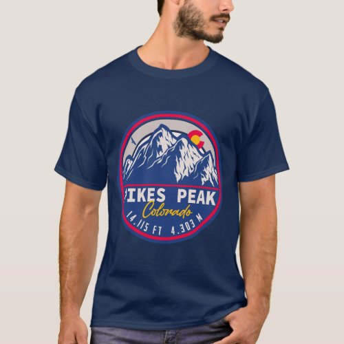 Pikes Peak Colorado Mountain Camping Hiking T_Shirt