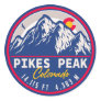 Pikes Peak Colorado Mountain Camping Souvenirs Classic Round Sticker